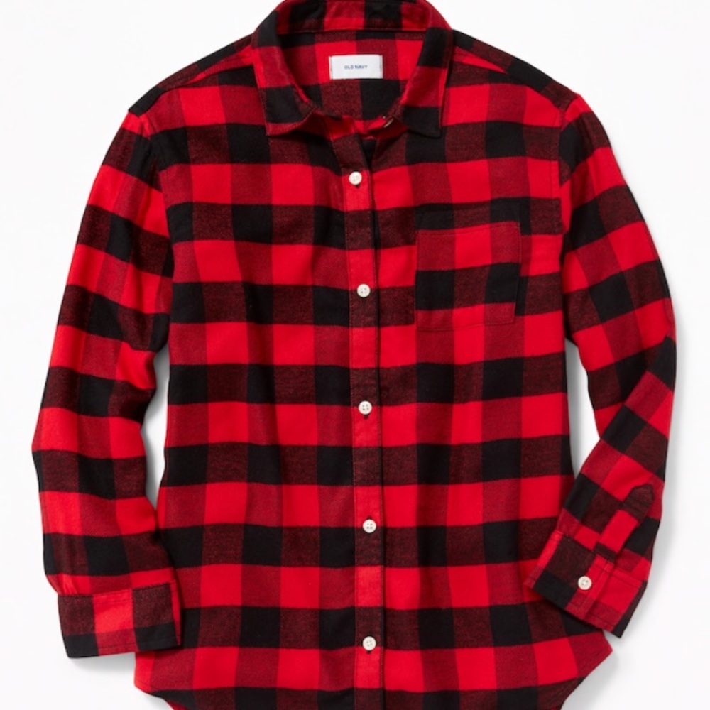 Black and red flannel